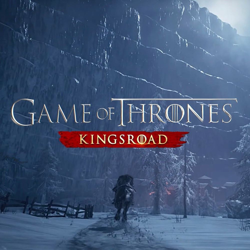 The main promo art of Game of Thrones Kingsroad shows your playable character riding into the night.