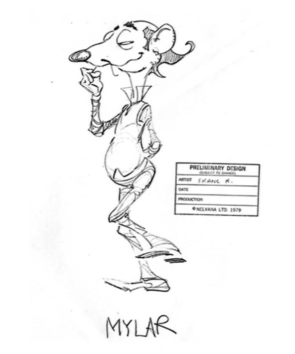 Concept art for Mylar from Rock & Rule (1983).