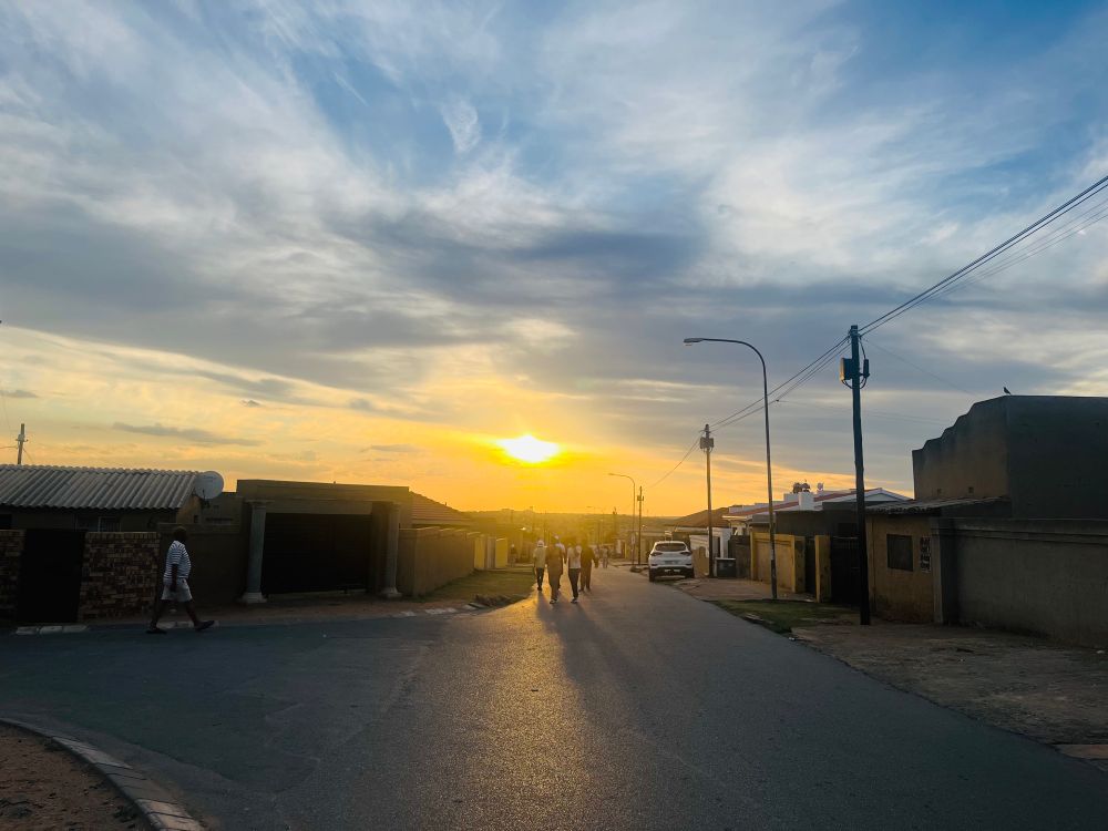 Sunset in meadowlands 