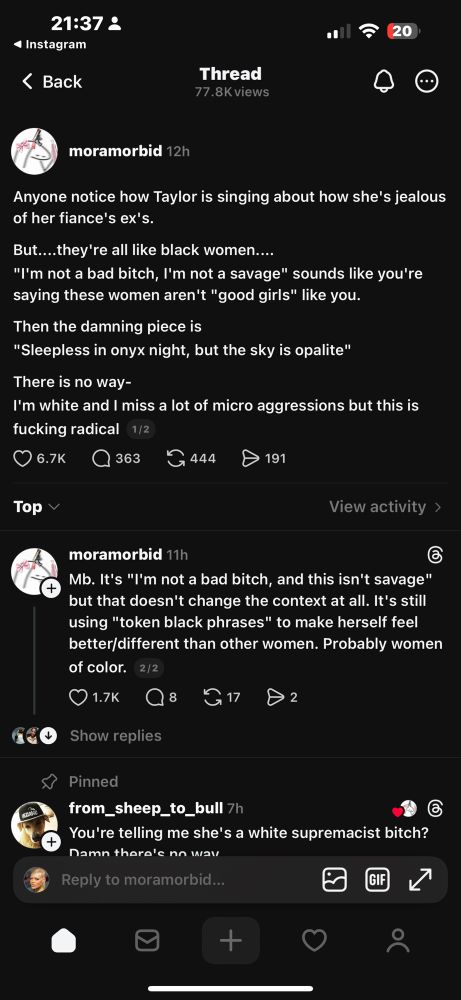 Analysis of TS lyrics 