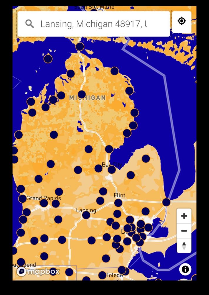 Here's a map showing all the #NoKings marchs in Michigan! 
