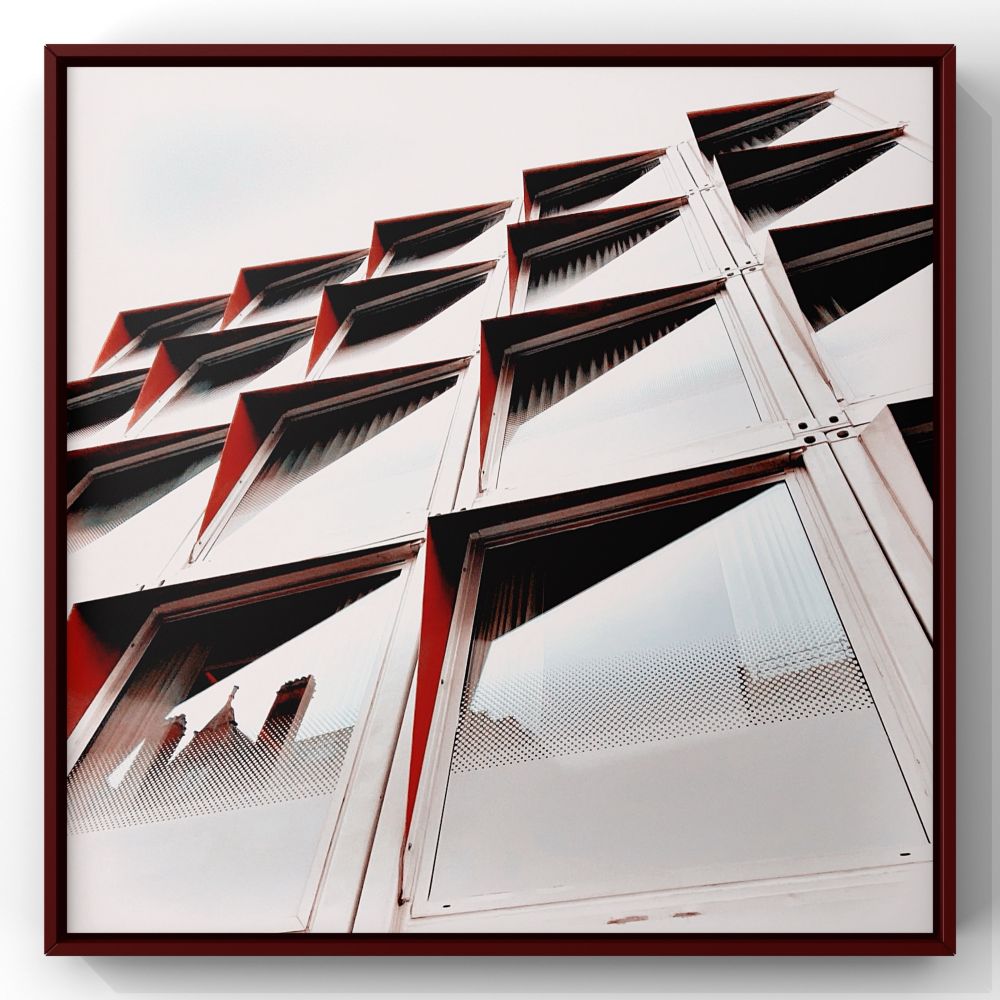 Minimalist picof windows at a funny angle