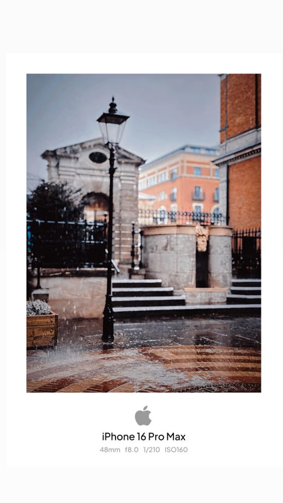 Covent Garden with heavy rain