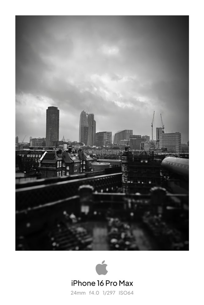 A view north across London from high Union Waterloo station 