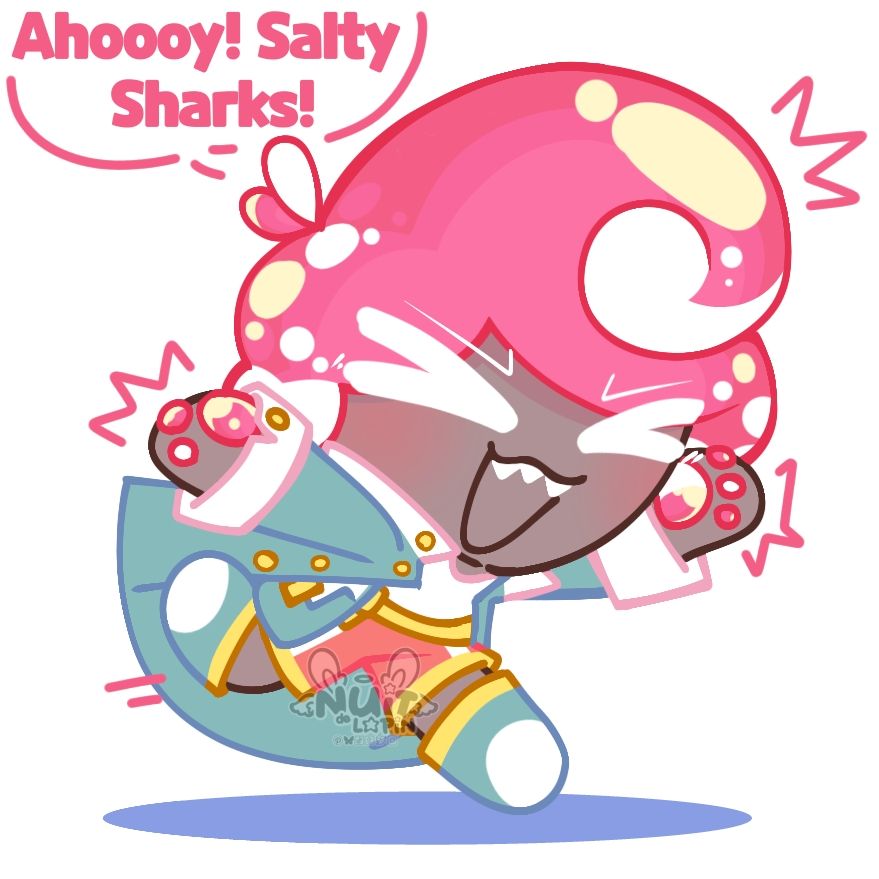 A fankid of Candy Diver Cookie and Captain Caviar Cookie from Cookie Run Kingdom 