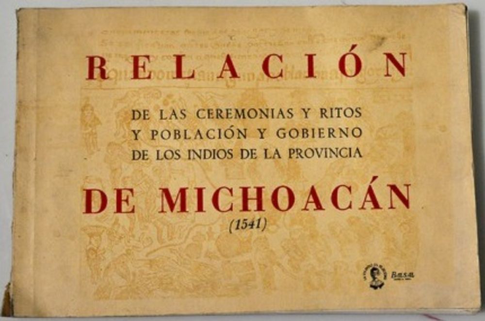 Parution : Relación de las ceremonias y ritos y población y gobierno de los indios de la Provincia de Michoacán (1541) : reproducción facsímil de ms. ç. IV. 5. de El Escorial