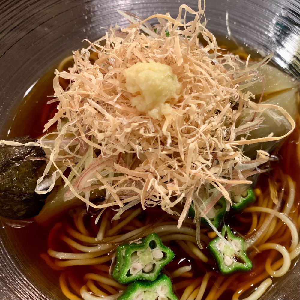 神田やぶそばの冷茄子そば