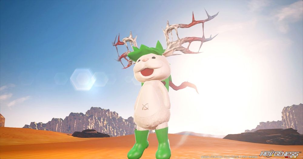 【PSO2NGS】トナカイのコーデ・シェイミ(スカイフォルム)風