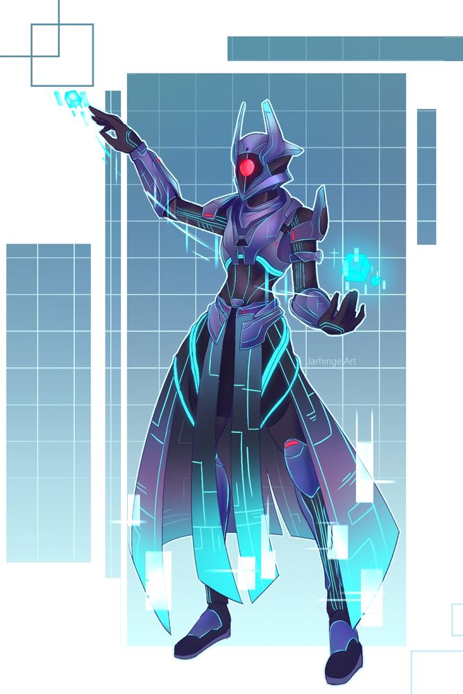Drawing of a new Destiny 2 vex themed armor set
