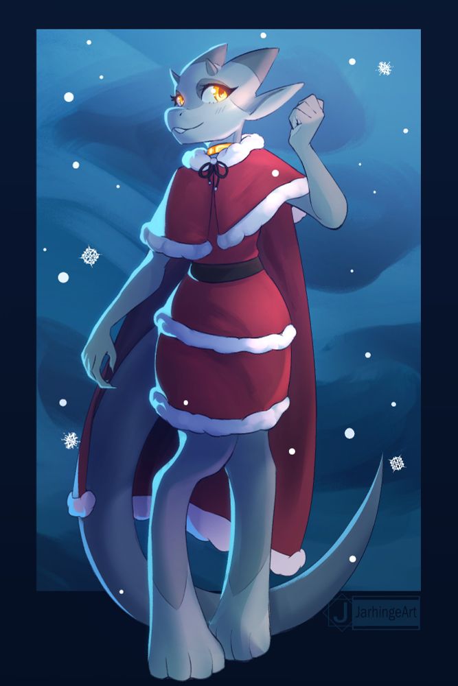 @/kanodze206's OC in a christmas outfit