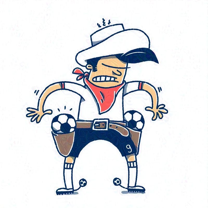 Soccer illustration by Jan-Hendrik Holst