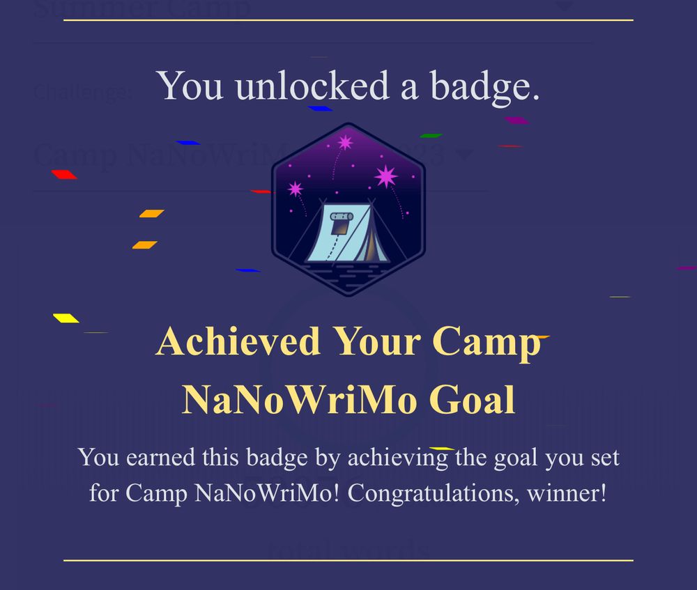 NaNo Winner badge