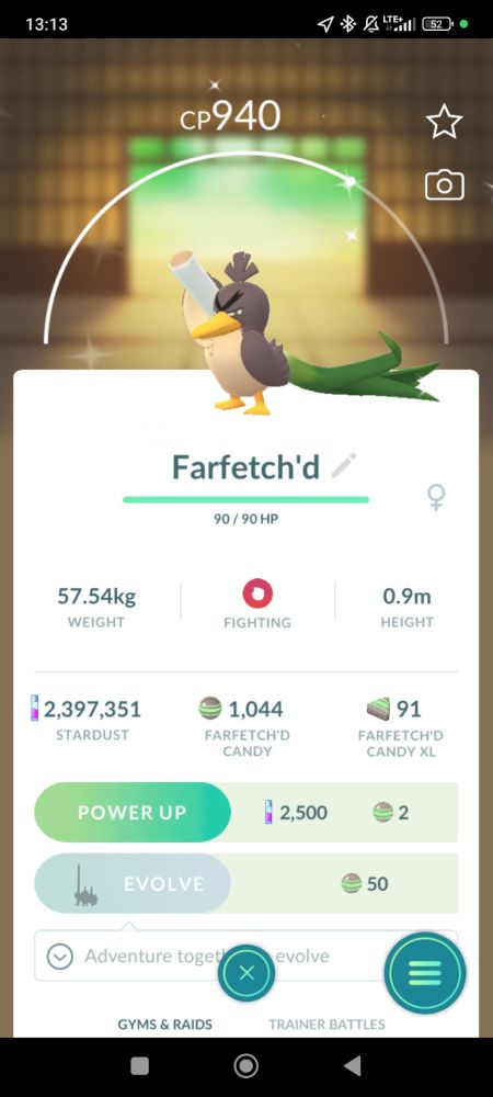 Shiny farfetch'd Galarian