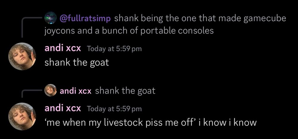 Screenshot of an extract from a Discord conversation.

