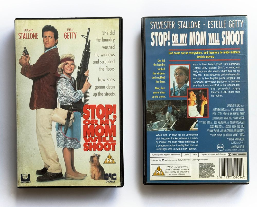 Stop! Or My Mom Will Shoot UK rental VHS