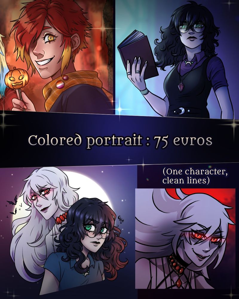 Colored portrait : 75€