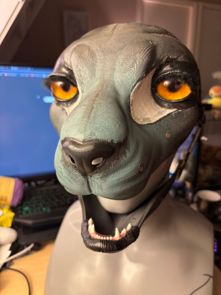 Fursuit base showing off some detail sculpting