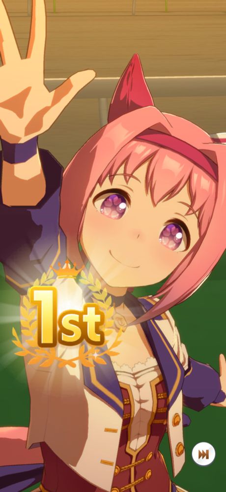 Haru Urara 1st place pose 