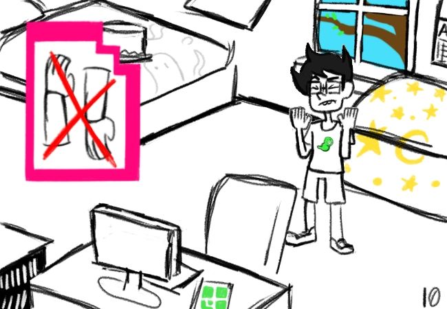 Panel 10 or 1910 on the site. I just thought John was so silly here. Yeah these are all gonna be messy. 

I've been struggling with art block and its been really frustrating for multiple reasons. But uh.... Maybe I just need to push myself? This is my second daily drawing challenge so let's see how long I stick to it pfft