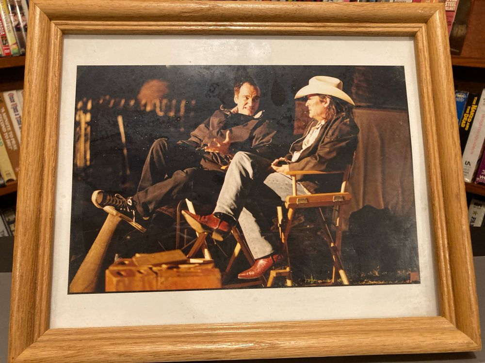 Quentin Tarantino & Michael Madsen on the set of KILL BILL VOL.2