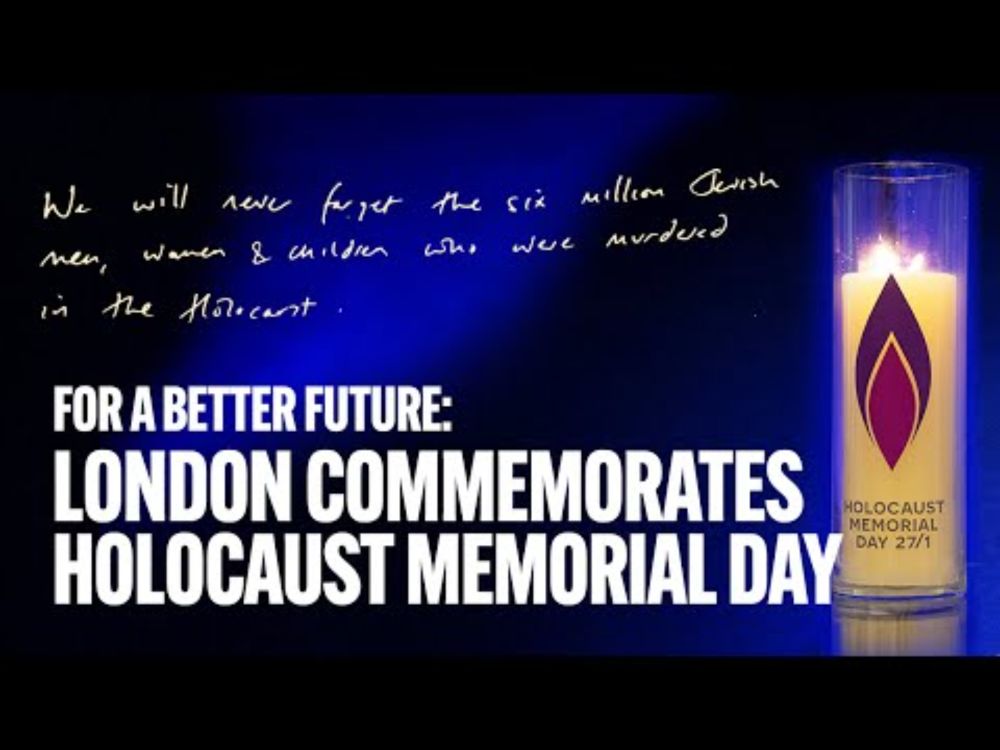 For A Better Future: Mayor of London Sadiq Khan Commemorates Holocaust Memorial Day at City Hall