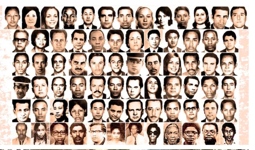 Photos of victims of the attack on Cubana flight 455