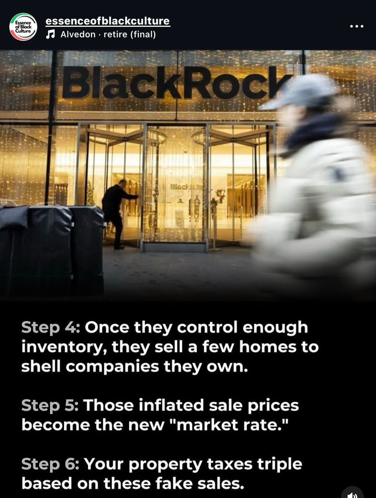 Step 4: Once they control enough inventory, they sell a few homes to shell companies they own.
Step 5: Those inflated sale prices become the new "market rate."
Step 6: Your property taxes triple based on these fake sales.