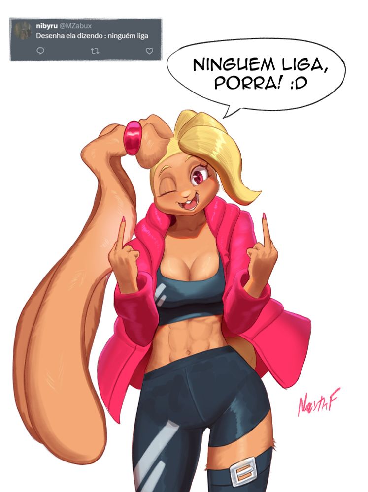 "Now draw her saying that nobody cares"

"No One fucking cares! :D"