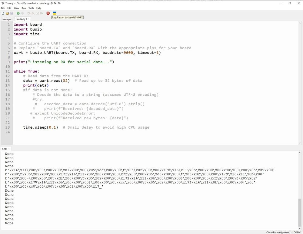 Raw data in CircuitPython 