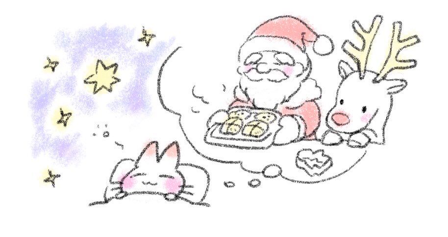 サンタさんのクッキー！楽しみだな〜