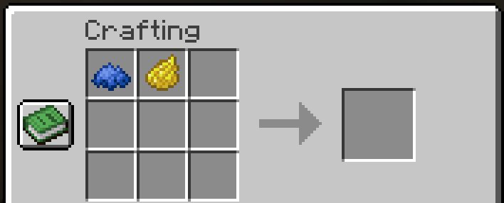 Minecraft blue dye + yellow dye = nothing.