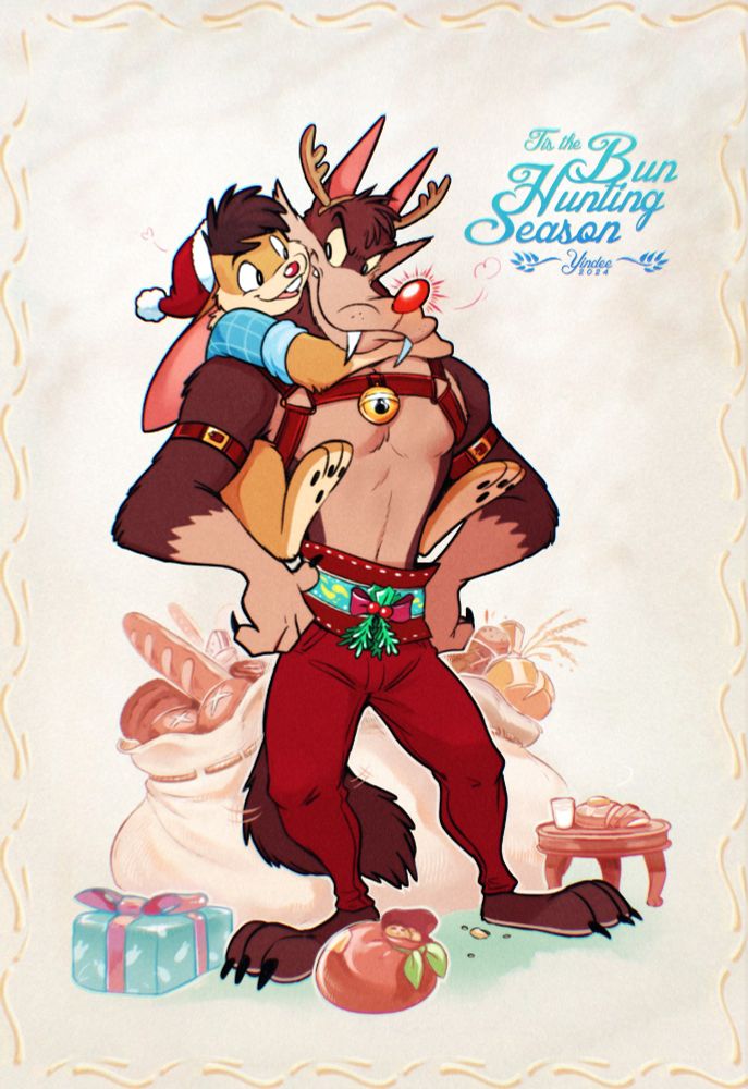 Happy Holidays 2024 with Santa Billy and Rudolf Hank!