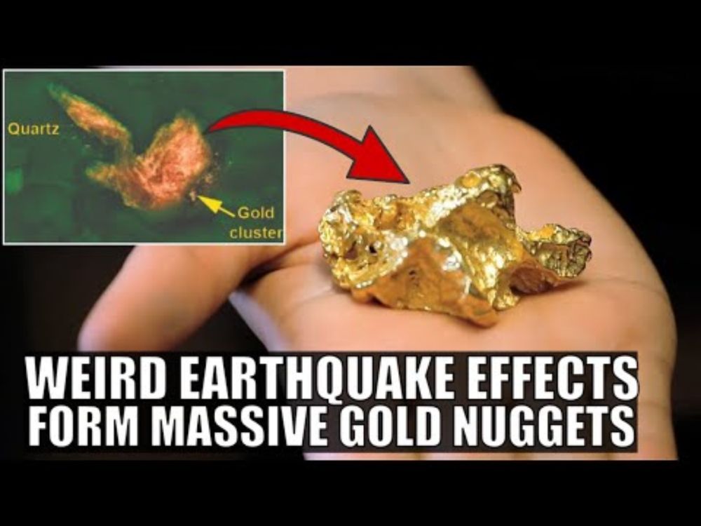 Unusual Way Earthquakes Form Massive Gold Nuggets Inside Quartz