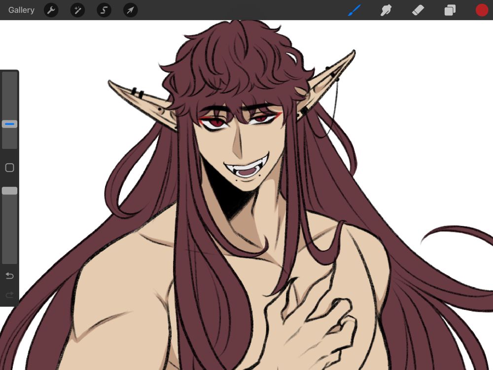 He’s fitting in the vampire villain roll pretty well.