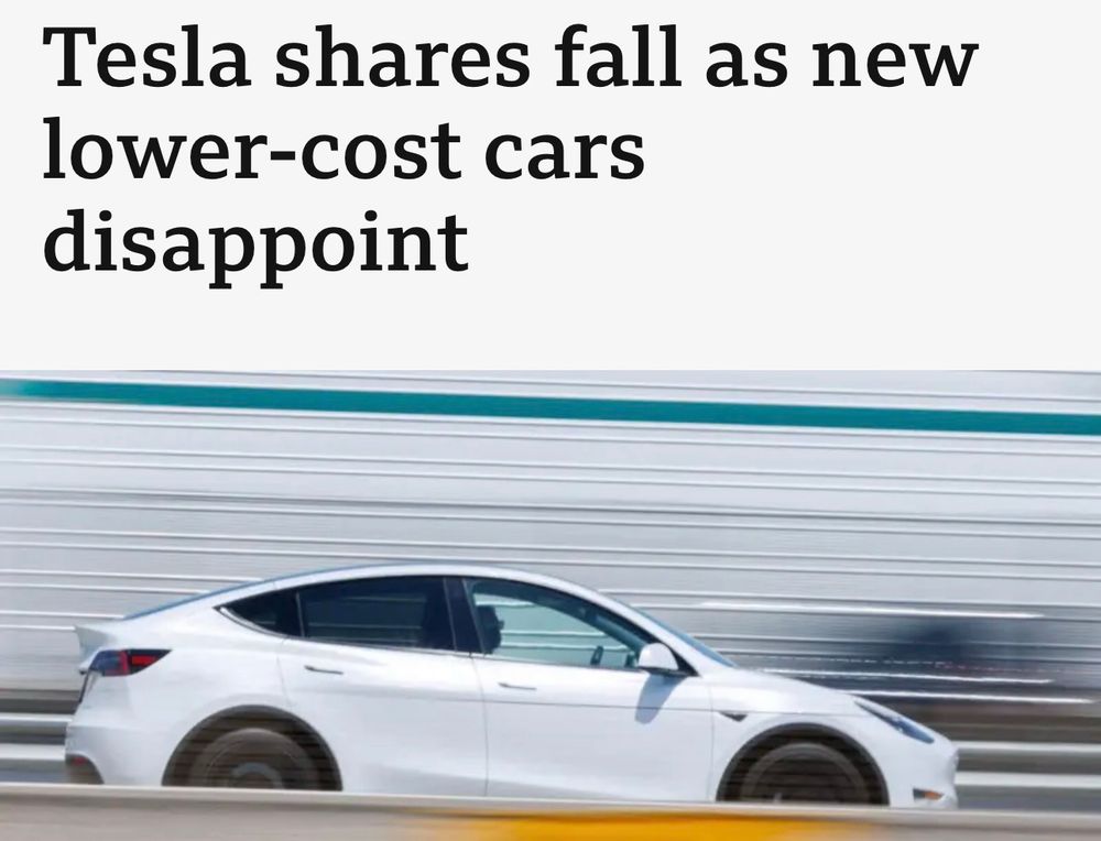 Tesla shares fall as new lower-cost cars disappoint