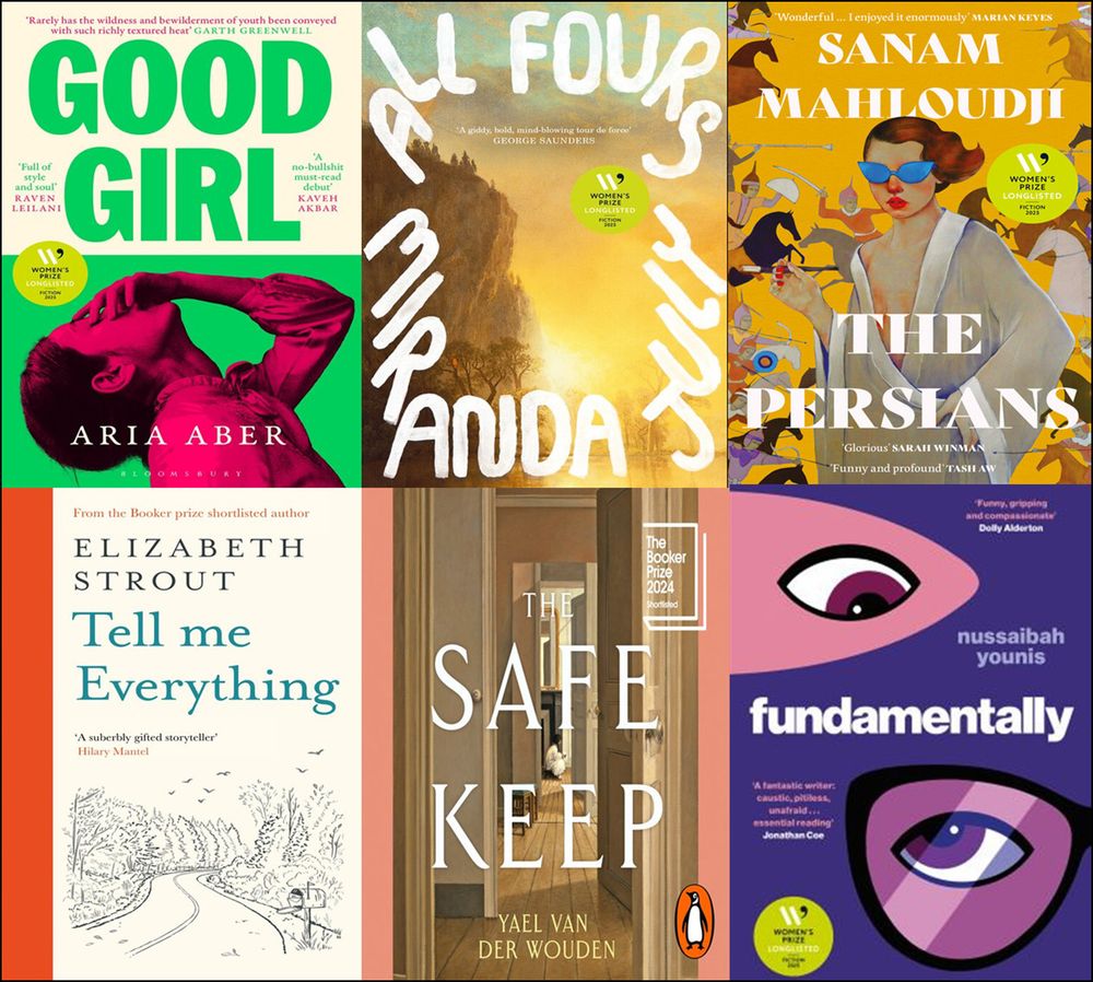 Front covers of six books