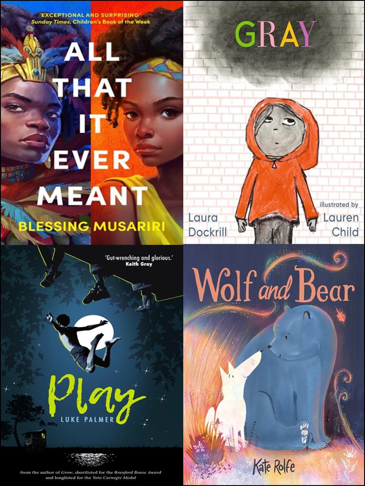 Front covers of four books
