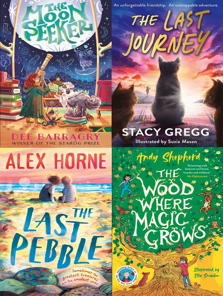 Front covers of four books
