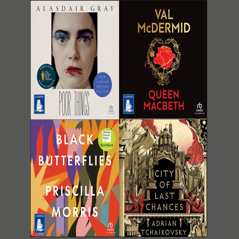 Front covers of four books