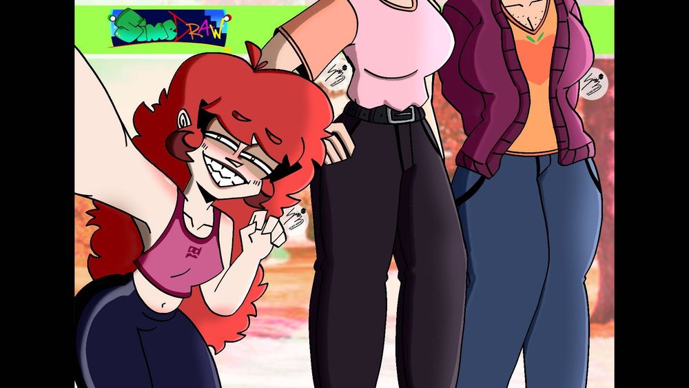 "I was out for a jog and guess who I just ran into? 😏
Ha, look at how fat my sister and her friend have gained. Total junkies, they totally, nah, they DEFINITELY ate burgers before heading out. >:) Here's a e🅱️ic selfie of me showing my fit bod compared to their huge flaps."
- Amy Tishimoto