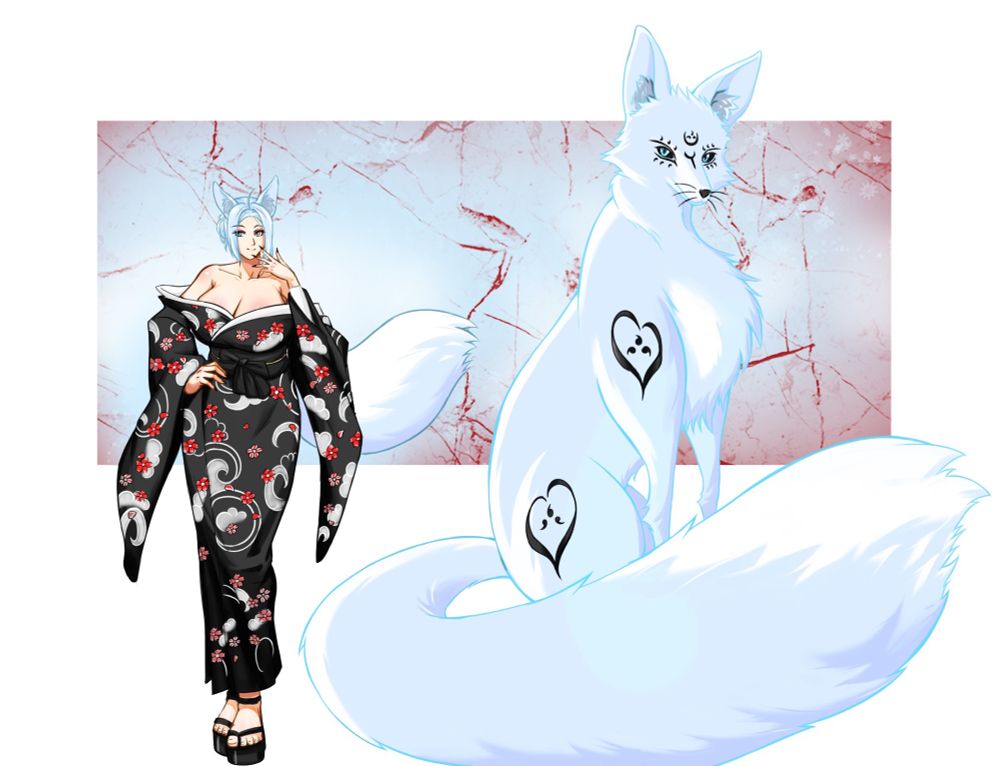 Glacia a Tibetan/Pliocene Kitsune by commander Olympus 