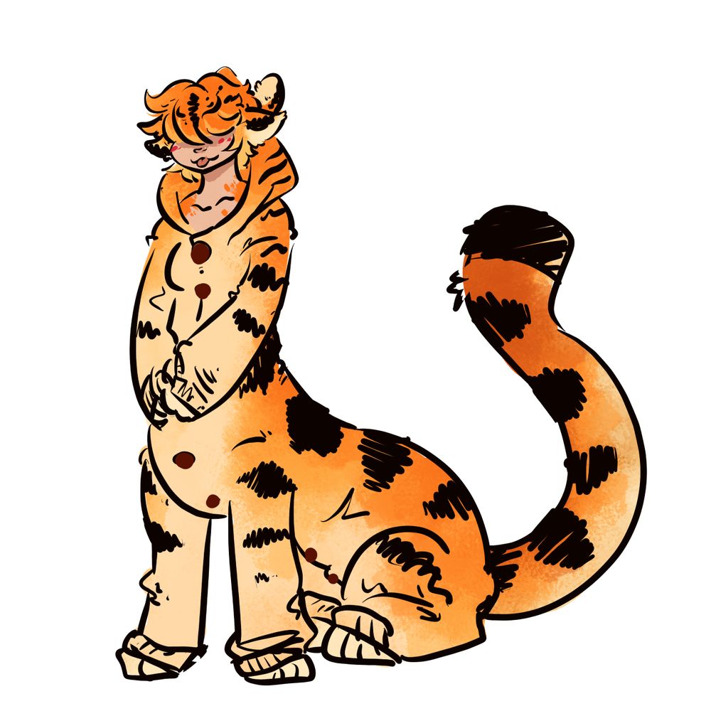 tiger taur lady in a tiger kigu