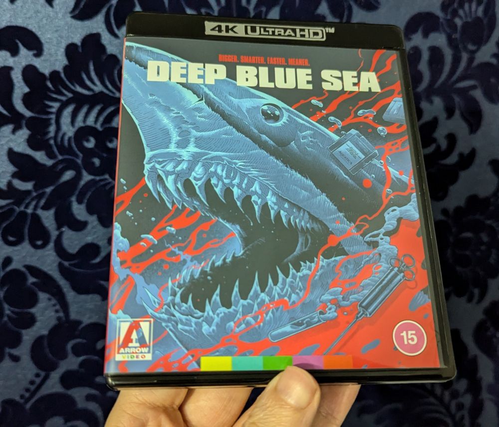 Deep Blue Sea. Arrow boxed set. UHD Case Front. 