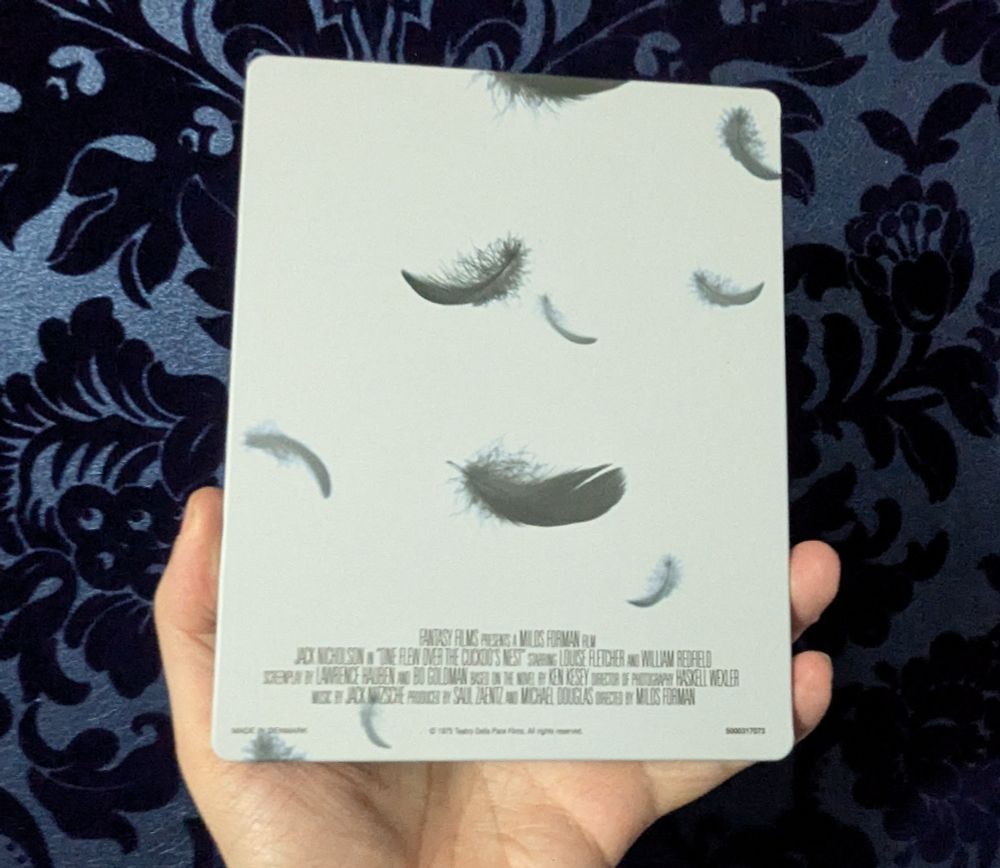 One Flew Over the Cuckoo's Nest. UHD Steelbook. Back. 