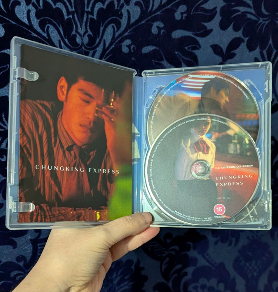 Chunking Express UHD Criterion Edition Discs and inside. 