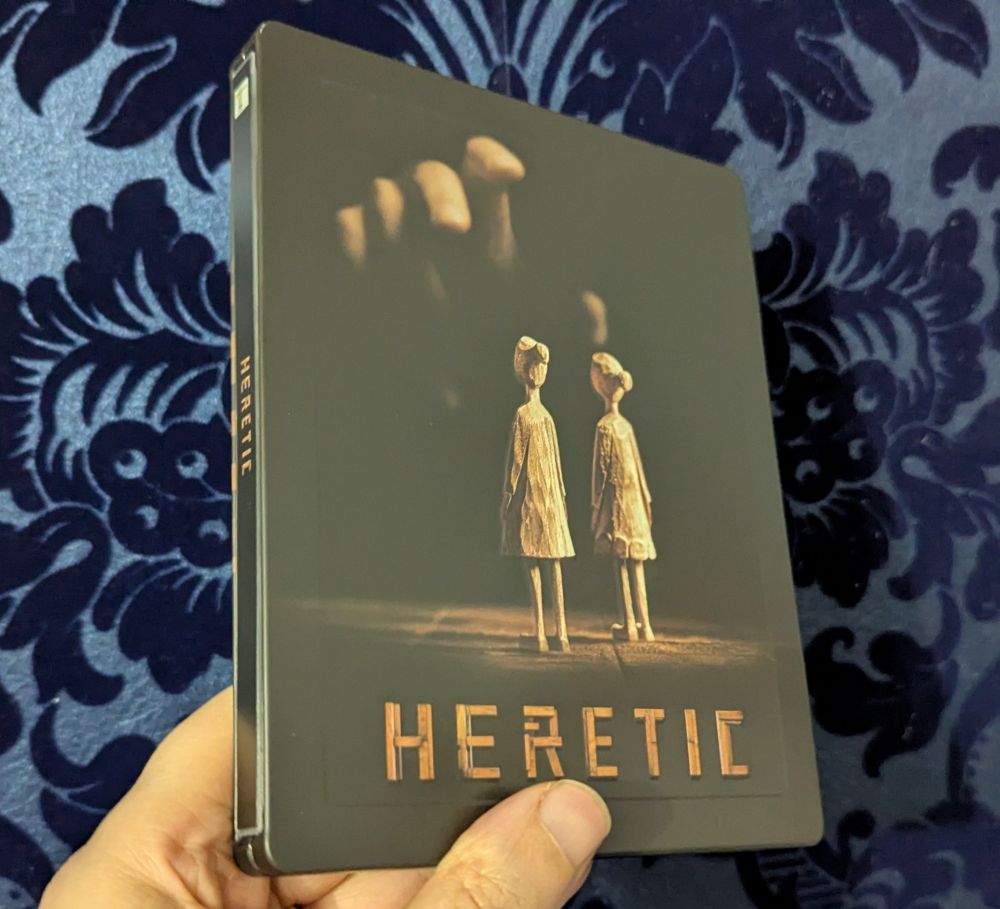 Heretic UHD Steelbook Front. 