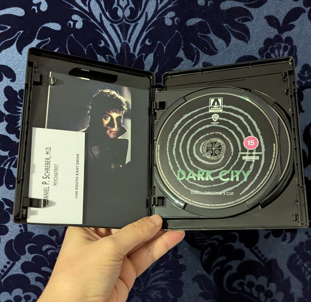 Dark City. Arrow Video Boxed Set. UHD Disc Case Inside. 