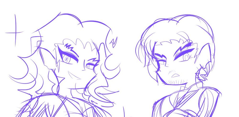 yet another preview sketch of eddie and volt from date everything