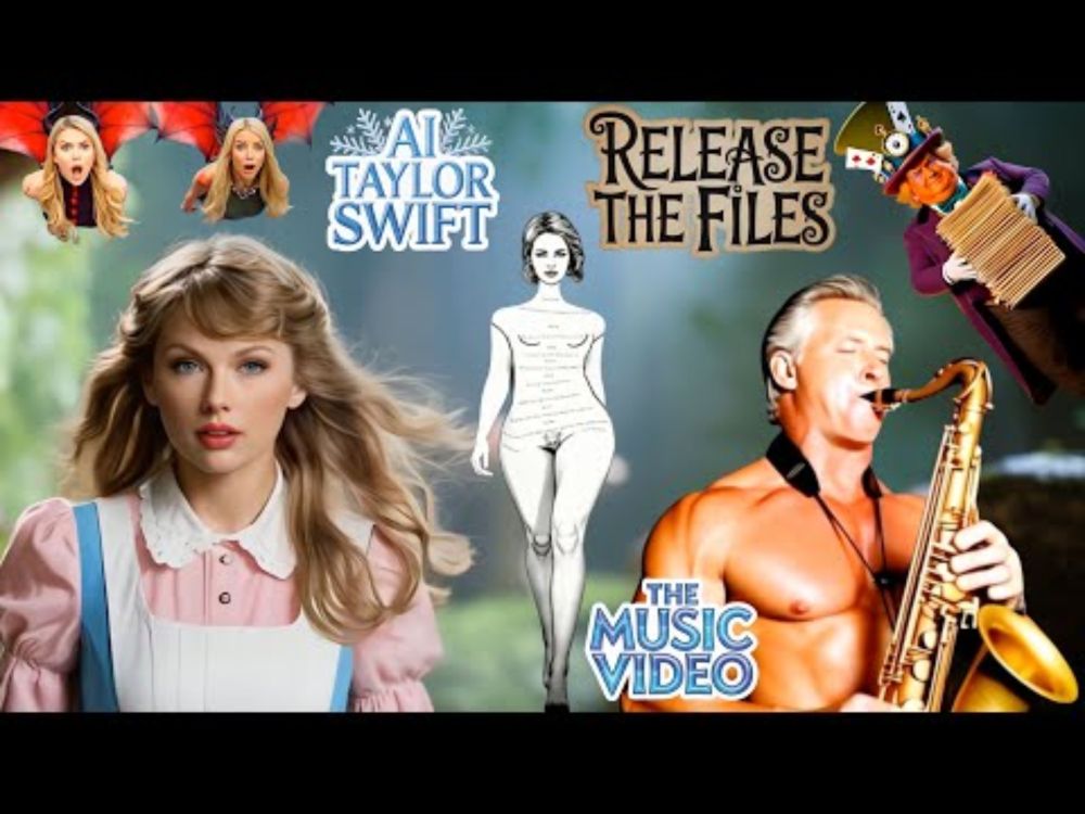 "Release The Files" - AI Taylor Swift (Satire/NOT Taylor Swift) with Gavin Newsom on Sax