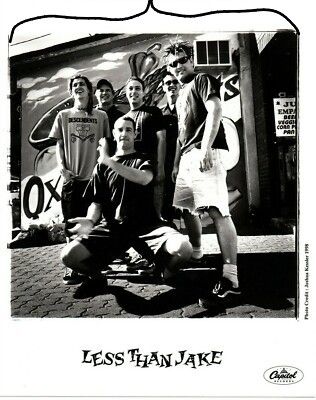 An old press pic of the ska/punk band, Less Than Jake 